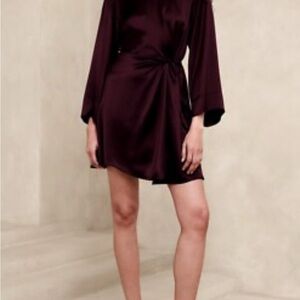 Banana Republic Burgundy Mini Dress